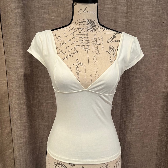 Free People, off white top, size S. - Picture 1 of 4